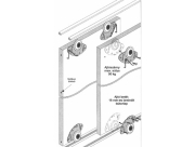 Tolóajtó szerelvény