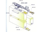 100 A tolóajtó szett beltéri ajtókhoz